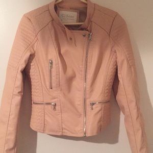 Ci Sono motorcycle faux leather jacket